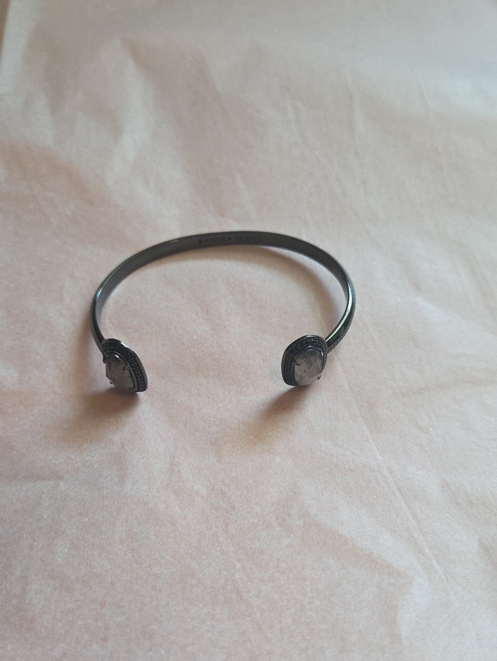 Kendra Scott Elton Cuff Bracelet In Gunmetal
